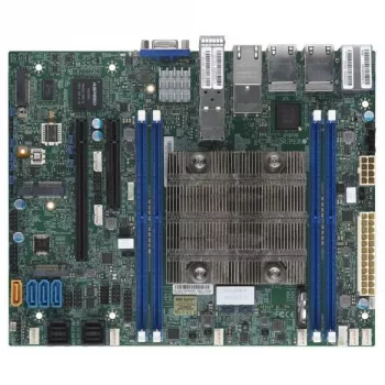 Supermicro X11SDV-8C-TP8F motininė plokštė – FlexATX, Intel Xeon D-2146NT, 4x Gigabit LAN, 4x 10 Gigabit LAN, integruota grafika