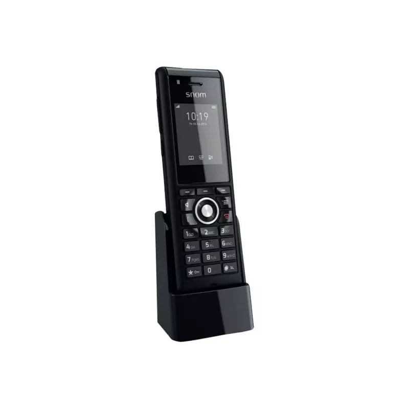 Belaidis telefono ragelis Snom M85 su skambučio numerio rodymu, juodas