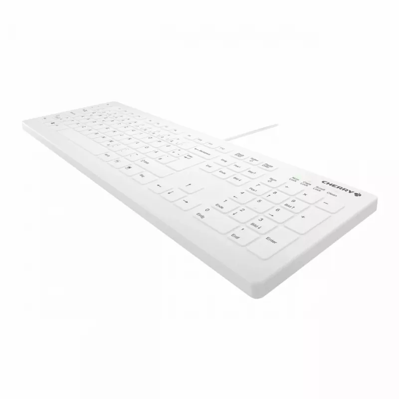 Contour Design Active Key Contour QuickClean Medicininė klaviatūra IP68 pilno dydžio laidinė balta DE C8112