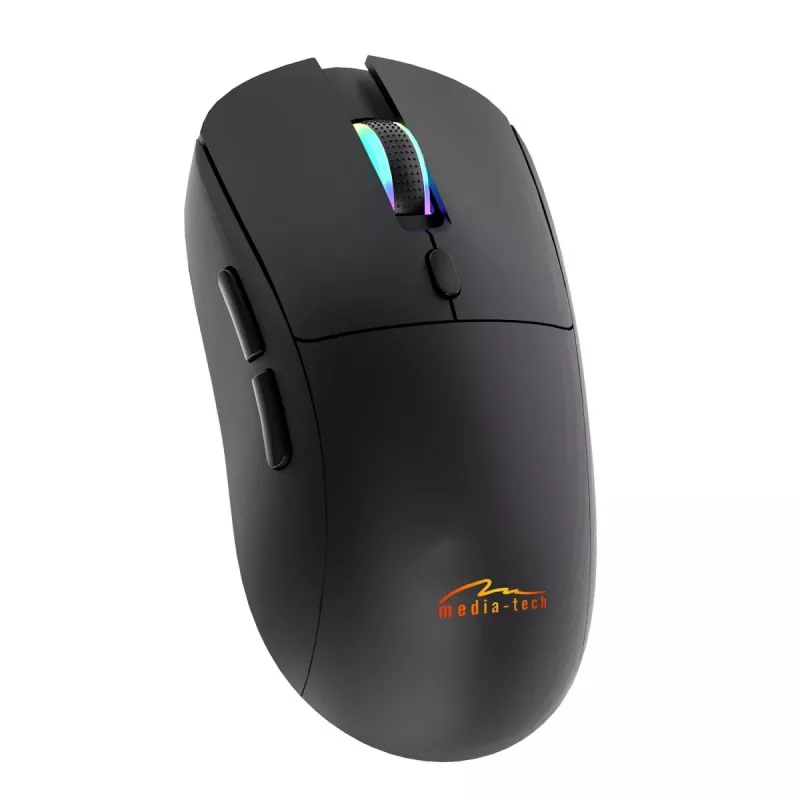 Belaidė pelė MEDIA-TECH MT1124 BT/RF Tylus ir Įkraunama – ambidekstrinė, 3200 DPI, Bluetooth + 2,4 GHz USB, 6 mygtukai, įkraunama