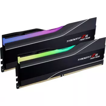 DIMM 32 GB DDR5-6400 (2x 16 GB) Dual-Kit, Arbeitsspeicher schwarz, F5-6400J3039G16GX2-TZ5NR, Trident Z5 Neo RGB, AMD EXPO