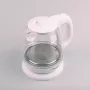 Elektrinis virdulys Maestro MR-055 Baltas — 1 L, 1100 W, stiklinis korpusas, foninis apšvietimas, vandens lygio indikatorius