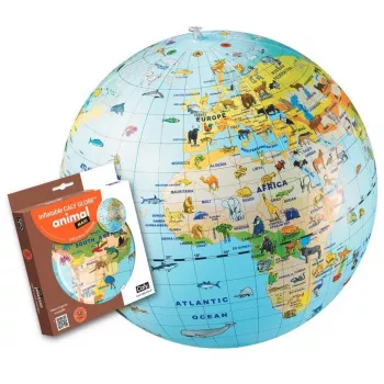 Caly Animal Globe Maxi Globe 50 cm, įvairiaspalvis