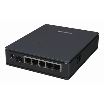 MikroTik hAP ax S maršrutizatorius — dviejų juostų 2,4/5 GHz, 1800 Mbit/s, 5x Ethernet (įsk. 2,5G), PoE, juodas