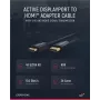 Clicktronic Casual DisplayPort/HDMI™ adapterio kabelis, 2 m – itin greitas kabelis – DisplayPort / HDMI™ – 4K@60Hz (44924)