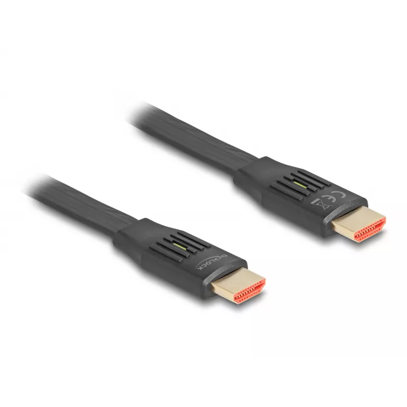 DeLOCK HDMI laidas 2 m, A tipo kištukas į A tipo kištuką, 48 Gbit/s, juodas