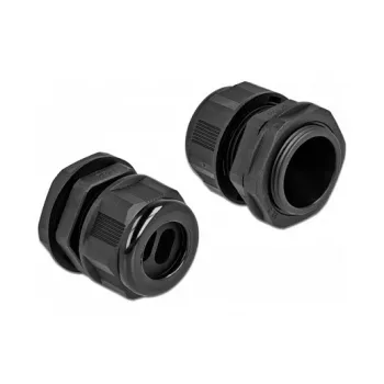 Kabelio įvadas DeLOCK 60393 Juodas Plastmasinis 2 vnt.