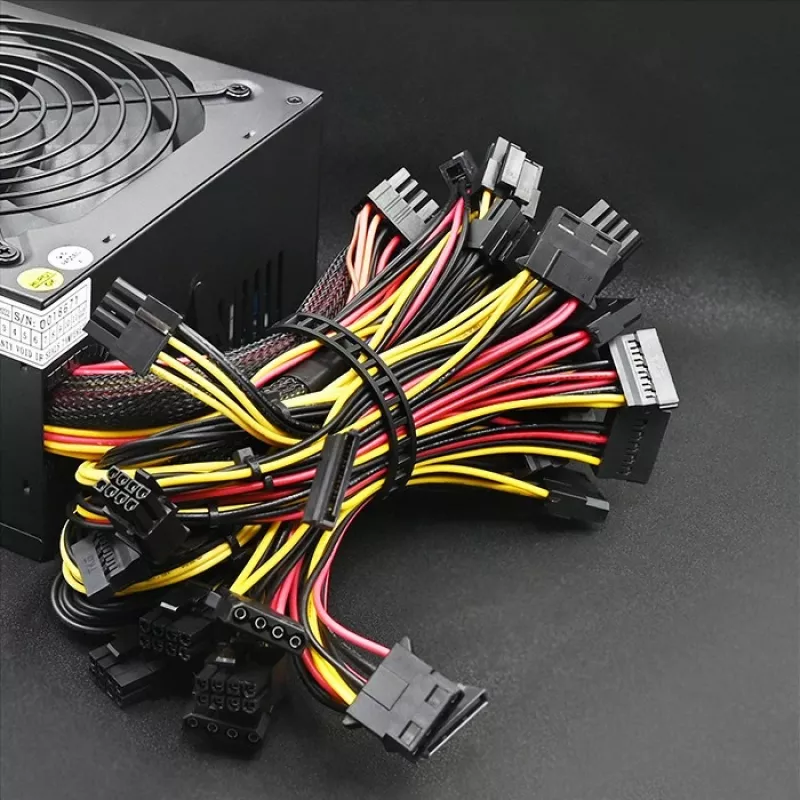 Maitinimo blokas QOLTEC Gaming Miner 1600W Gold, 1600 W, ATX, Gold efektyvumas