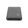 Power bank Extralink EPB-098B 10000 mAh, LiPo, 2× USB-A + 1× USB-C, juoda