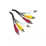 Kompozitinis vaizdo kabelis Schwaiger CIK5015 1,5 m 3 x RCA juodas