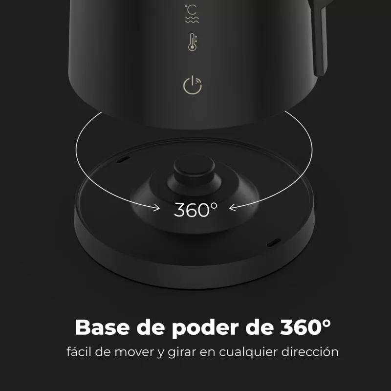AENO EK7S elektrinis virdulys 1,7 L 2200 W Juodas