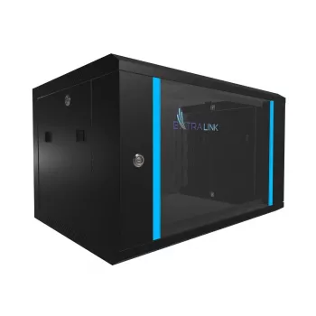 Sieninis tinklo stovas Extralink 6U 600x450 Juodas