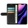 Dėklas-piniginė Krusell Apple iPhone 12 Pro Max juoda, odinis dėklas su kortelių kišene