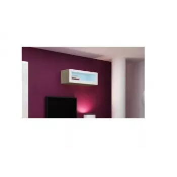 Cama Spintelė VIGO 90 stiklas 90/35/32 sonomos ąžuolas/baltas blizgus
