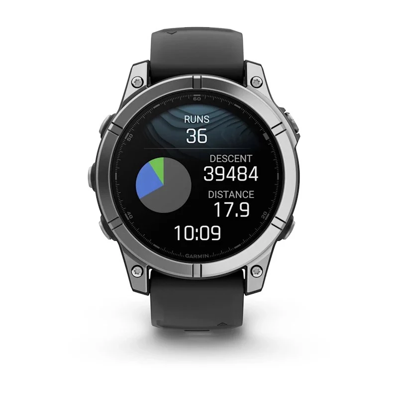 Garmin Fenix E 3,3 cm (1,3) AMOLED 47 mm Skaitmeninis 416 × 416 pikselių Liečiamas ekranas Nerūdijantis plienas Wi-Fi GPS (palydovas)
