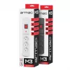Ilgintuvas ARMAC Multi M3 su 3 lizdais ir 5 m laidu, pilkas