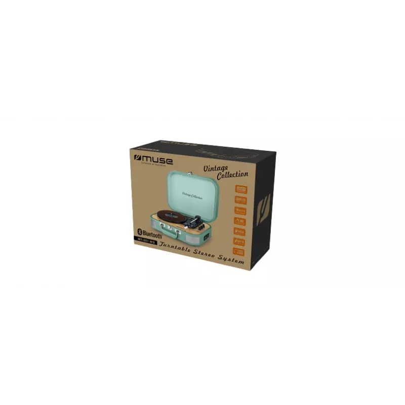 Muse Vintage Collection MT-201 WG Skaitmeninis grotuvas Platespeleris su Bluetooth imtuvu 10W