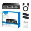 Cudy GS1016E 16 prievadų Gigabit Ethernet valdomas jungiklis, 16× 10/100/1000 Mbps