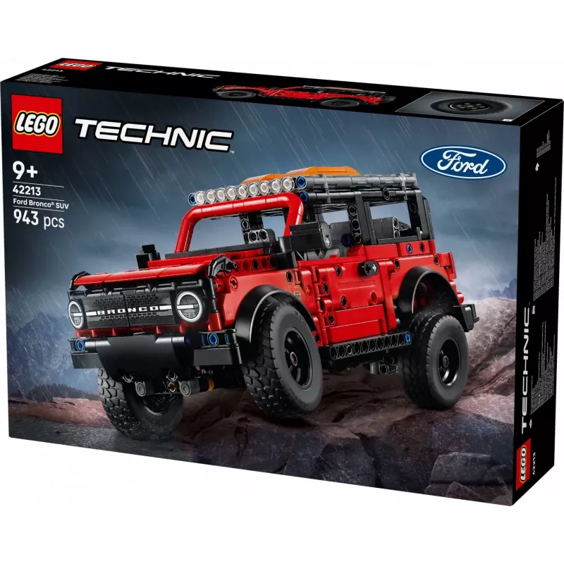LEGO Technic konstravimo rinkinys Ford Bronco Off-Roader 4x4 modelis 42213 – 943 detalės, nuo 9 metų