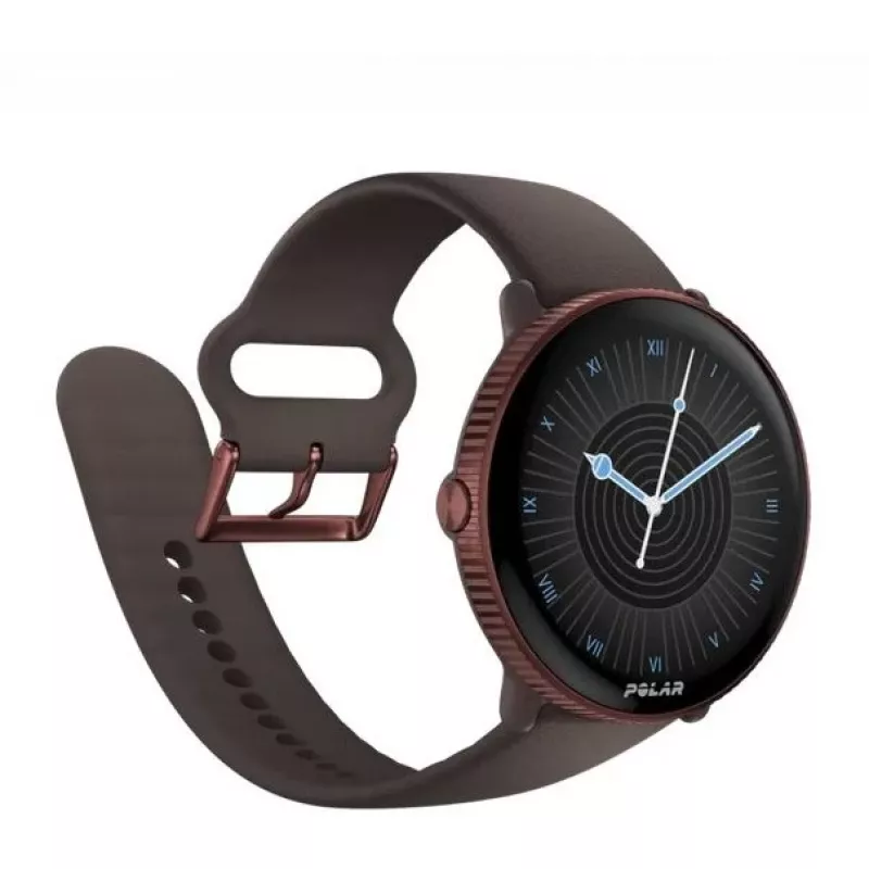 Polar Ignite 3 Titanium Brown Leather M/L – išmanusis laikrodis su titano apdaila ir odiniu dirželiu