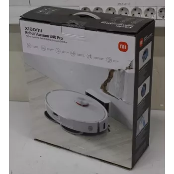 Išparduota. Xiaomi Robot Vacuum S40 Pro EU | Šlapias ir sausas valymas | 5200 mAh | Dulkėtumo talpa 0,43 L | 15000 Pa | Baltas | PAKAVIMO DEFEKTAS