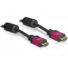 Delock 84334 HDMI laidas, HDMI A kištukas/HDMI A kištukas, 4K 30 Hz, 3 m