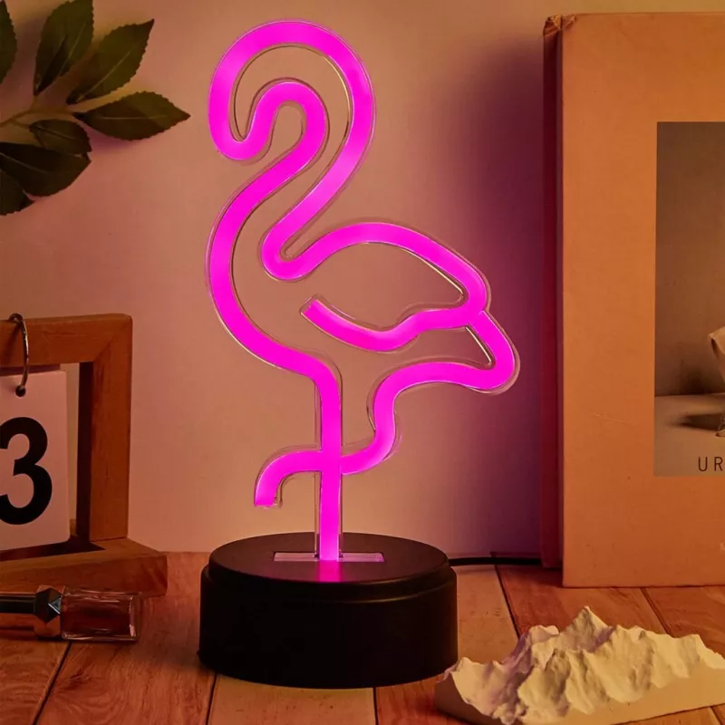 MANTA SNL79PK dekoratyvinė LED lemputė rožinis flamingas