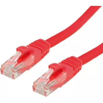 VALUE Patch-Cable RJ-45 (M) į RJ-45 (M) 2 m UTP CAT 6a Lieta, Su Apsauga Nuo Užkabinimo Raudona, RAL 3000 (21.99.1422)