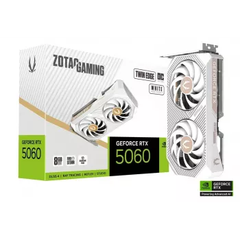 Vaizdo plokštė Zotac GAMING GeForce RTX 5060 Twin Edge OC White Edition 8 GB GDDR7