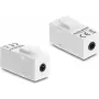 Keystone modulis DELOCK stereo lizdas moteriškas 3,5 mm 4 kontaktų į stereo lizdą moterišką 3,5 mm 4 kontaktų baltas
