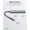 Goobay Slim 4-Port USB Hub USB-C į USB-A 5 Gbit/s - 1x USB-C, 3x USB-A (76562)