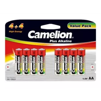 Šarminės baterijos CAMELION AA LR6 Plus, 8 vnt., AA (LR6)
