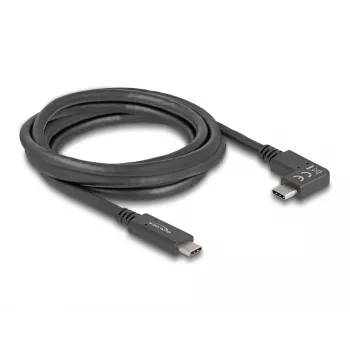 DeLOCK USB kabelis USB Type-C vyriškas į USB Type-C vyriškas kampuotas 2m 5Gbps 4K PD 60W