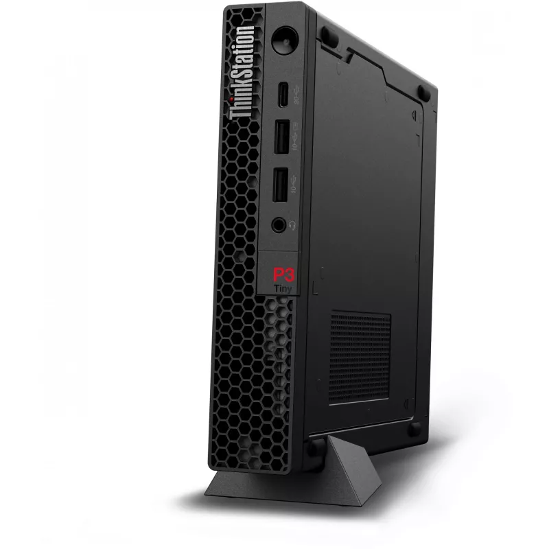 Lenovo ThinkStation P3 Tiny Gen 2 Intel Core Ultra 5 235 16 GB DDR5 512 GB SSD Windows 11 Pro Mini PC darbo stotis juoda