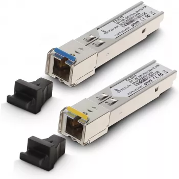 Extralink SFP WDM modulis SFP 1,25G 1,25 Gbps, 1310/1550 nm, vienmodis, 20 km, SC, DOM, pora