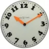 NeXtime klok 8152 Girl, sieninis, Ø43 cm, balta/pilka/juoda/oranžinė