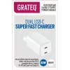 GRATEQ OLOS PD/PPS 2xUSB-C 65W greitasis įkroviklis 35W