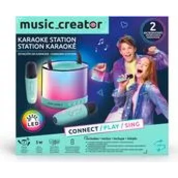 Nešiojama mini karaokė Canal Toys INF044 su Bluetooth, baterijomis maitinamas garsiakalbis ir mikrofonas