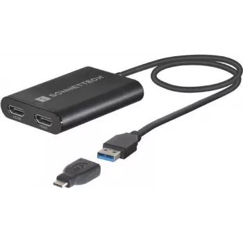 USB grafikos adapteris Sonnet USB3-DHDMI – iki 3840 x 2160, USB 3.0, juodas