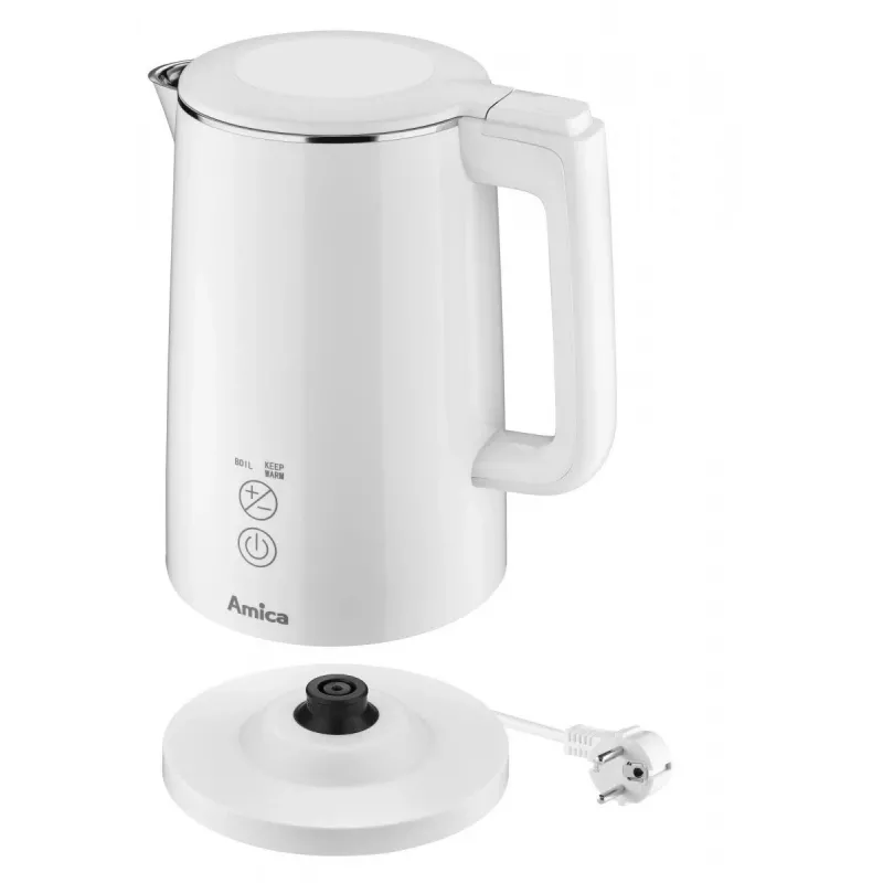 Elektrinis virdulys AMICA 1.5L 2200W sidabrinis