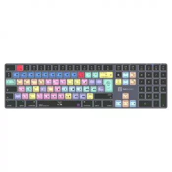 LogicKeyboard Titan DE Mac klaviatūra, skirta Adobe Premiere Pro CC, vokiškas išdėstymas