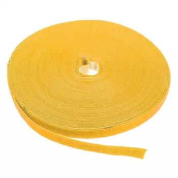 LABEL THE CABLE LTC PRO Roll Strap dvipusis lipnusis diržas ritinyje, 25 m geltonas