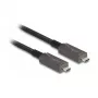Aktyvus optinis USB-C vaizdo, duomenų ir maitinimo kabelis DeLOCK 84146, 5 m, juodas