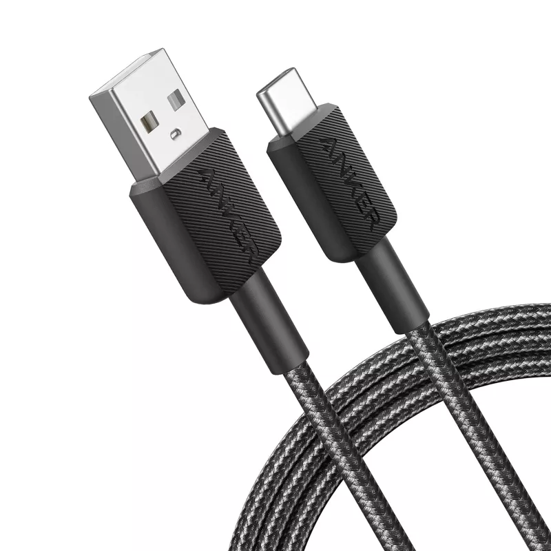 Anker Innovations 322 USB-A į USB-C laidas nailoninis 1,8 m juodas - laidas - skaitmeniniai/duomenys