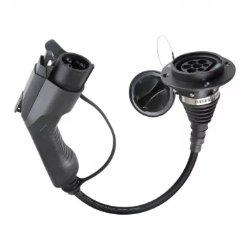 Automobilinis įkroviklio adapteris Extralink BS-EVSC004 į BS-EVP001-L32A 240V juodas