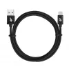USB - USB C laidas 3 m. juosta juoda