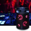 Nešiojamas Bluetooth karaoke garsiakalbis MANTA SPK0803B140 140W, su baterija, MIC/USB/microSD, FM, ekvalaizeriu, ratais