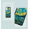 Apsauginis dėklas iKins, skirtas Samsung Galaxy S21+, žvaigždėto nakties juoda