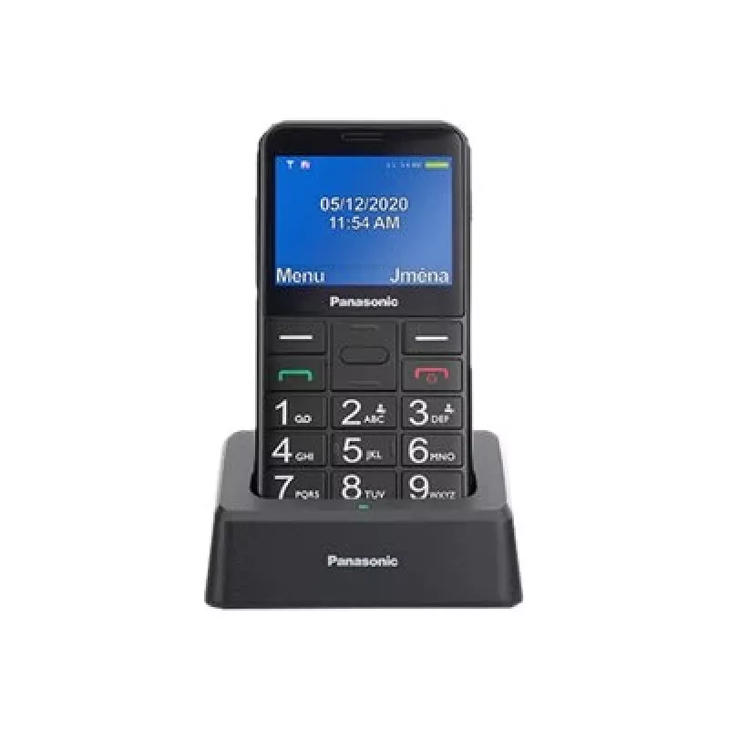 Senjorų mobilusis telefonas Panasonic KX-TU155 juodas