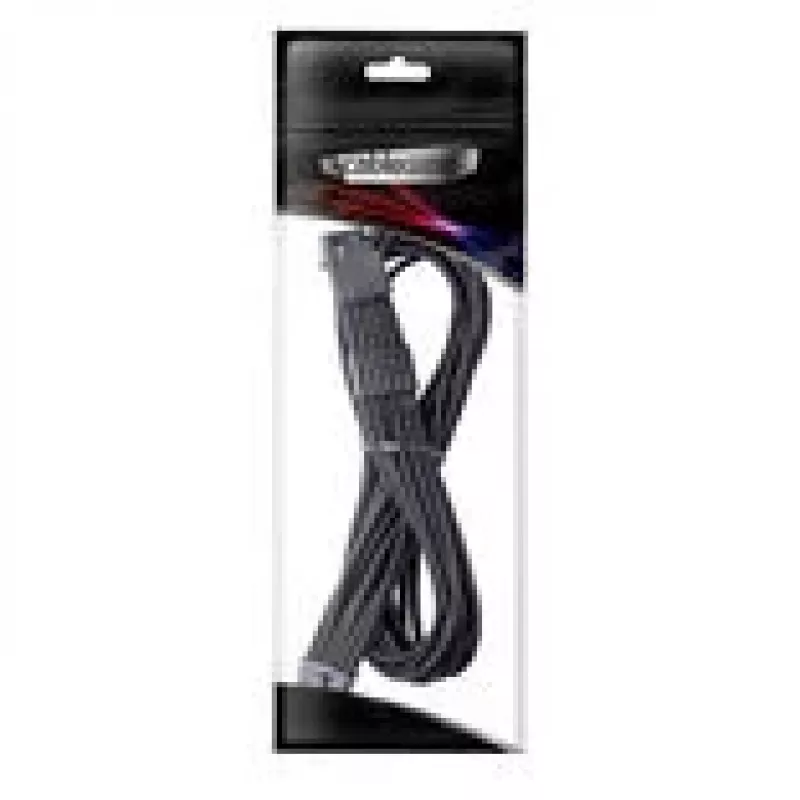 CableMod Universal Pro ModMesh 16 kaiščių į 16 kaiščių kabelis, pintas, StealthSense - juodas, 60 cm